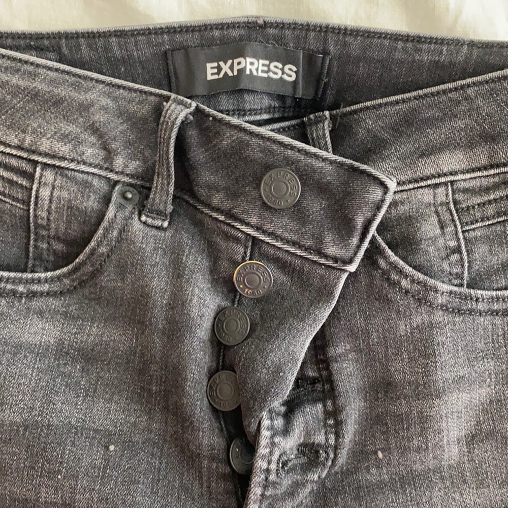 Express black skinny jeans